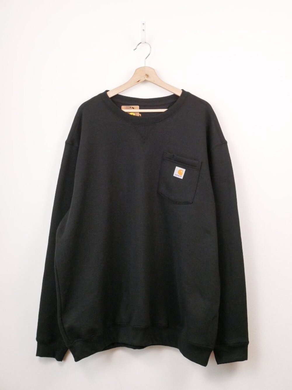 NWT Carhartt Crewneck Pocket Sweatshirt Black Men's 2XL Original Fit